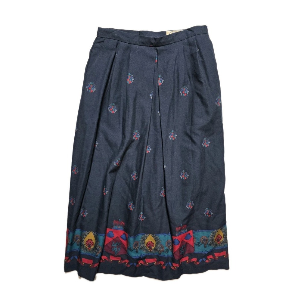 Vintage Women's  Midi Skirt 12 Corporate Woman Pleated
